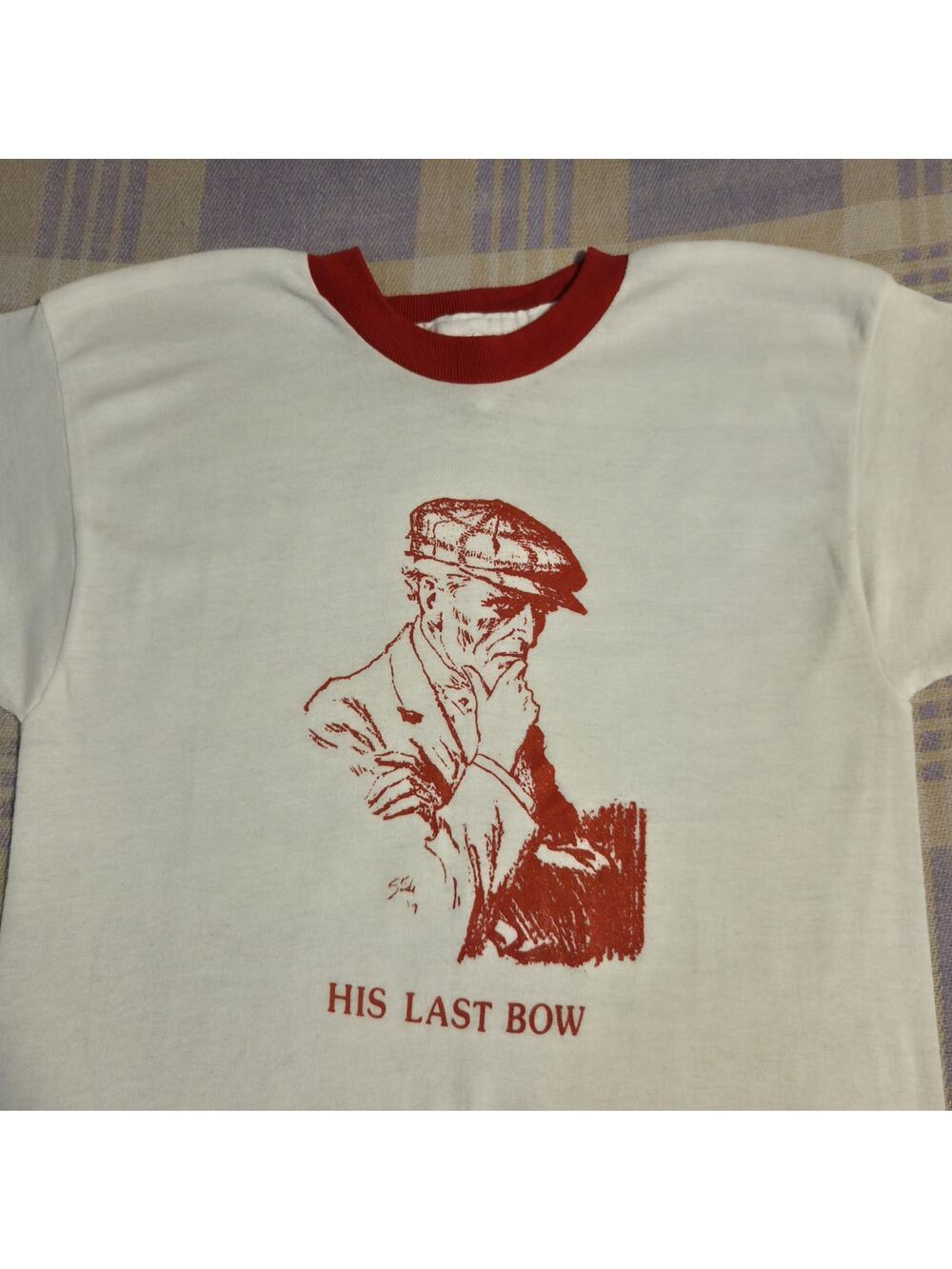 Vtg Sherlock Holmes His Last Bow Professor Shirt 70s 80s Book Arthur Conan Doyle